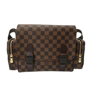 Louis Vuitton Damier Reporter Melville Brown Canvas Shoulder Bag